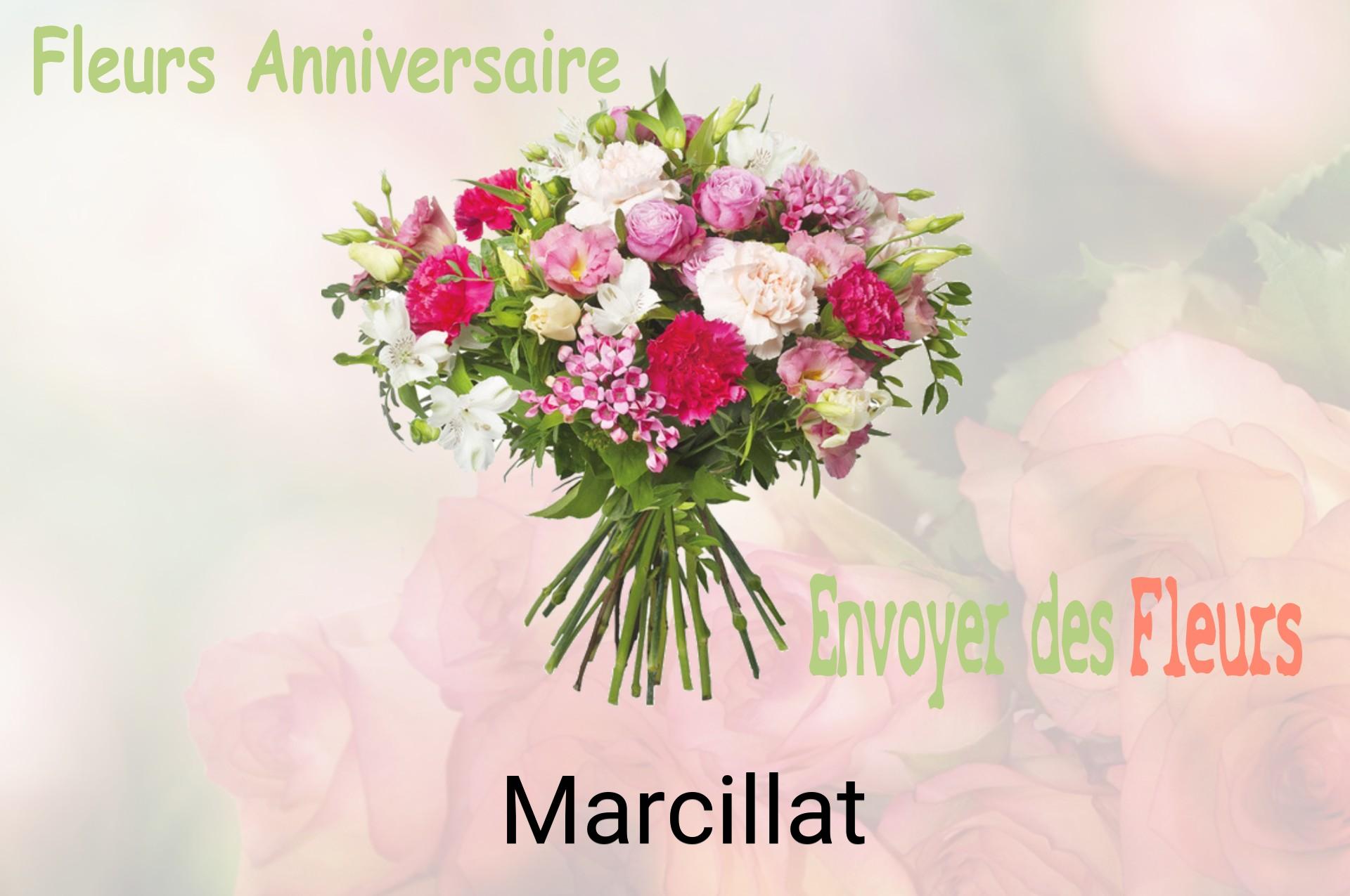 Bouquet de fleurs d’anniversaire livré à Marcillat